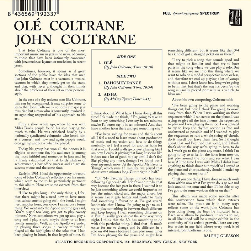 Coltrane John - Ole Coltrane Cd 8436569192337