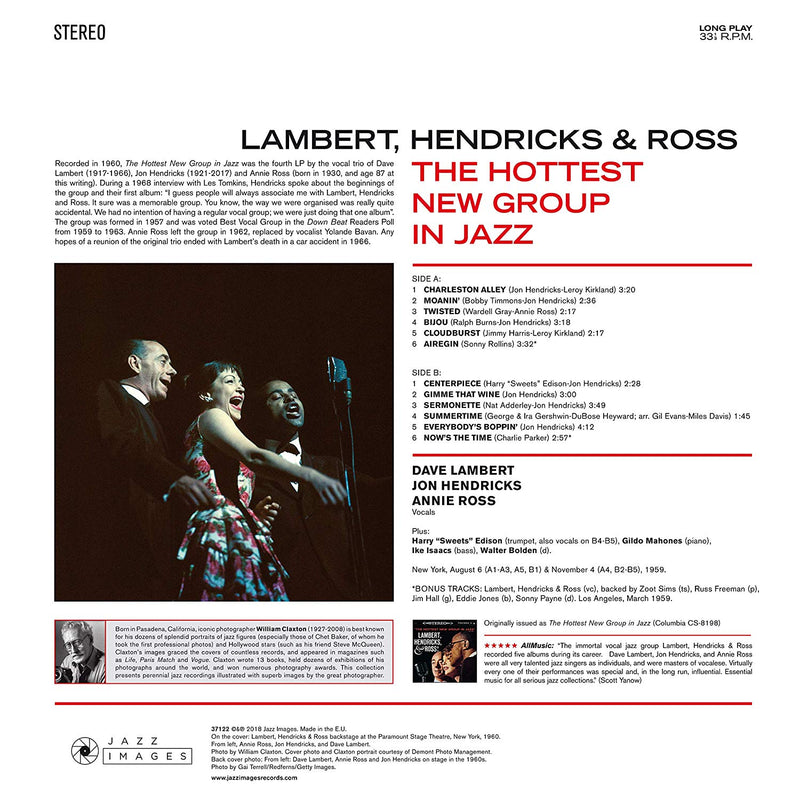 Lambert, Hendricks & Ross - The Hottest New Group In Jazz (Gatefold) Lp 8436569193143