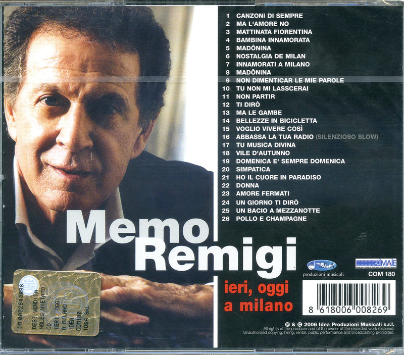 Remigi Memo - Ieri, Oggi A Milano Cd 8618006008269