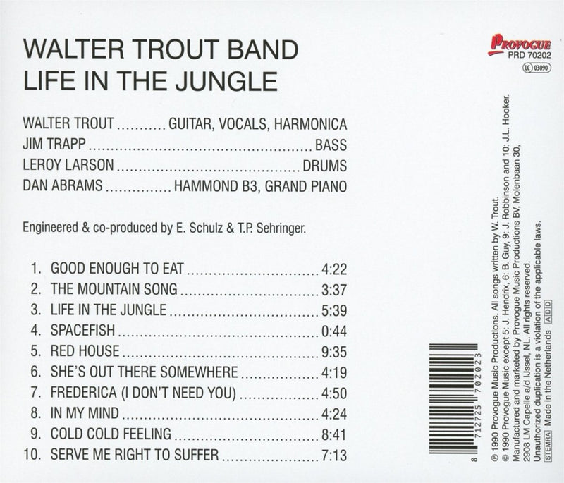 Trout Walter - Life In The Jungle CD 8712725702023