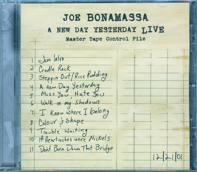 Bonamassa Joe - A New Day Yesterday Live Cd 8712725715429