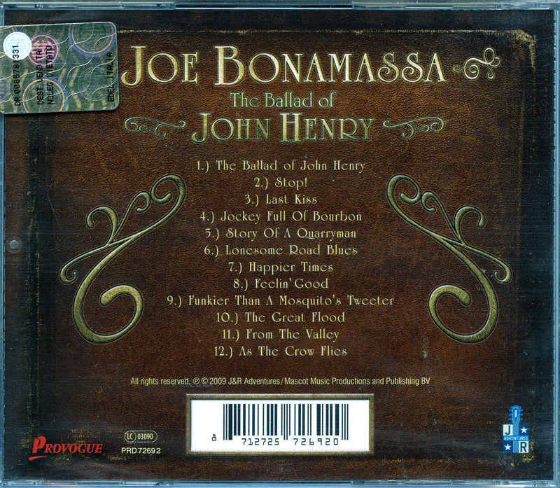 Bonamassa Joe - The Ballad Of John Henry Cd 8712725726920