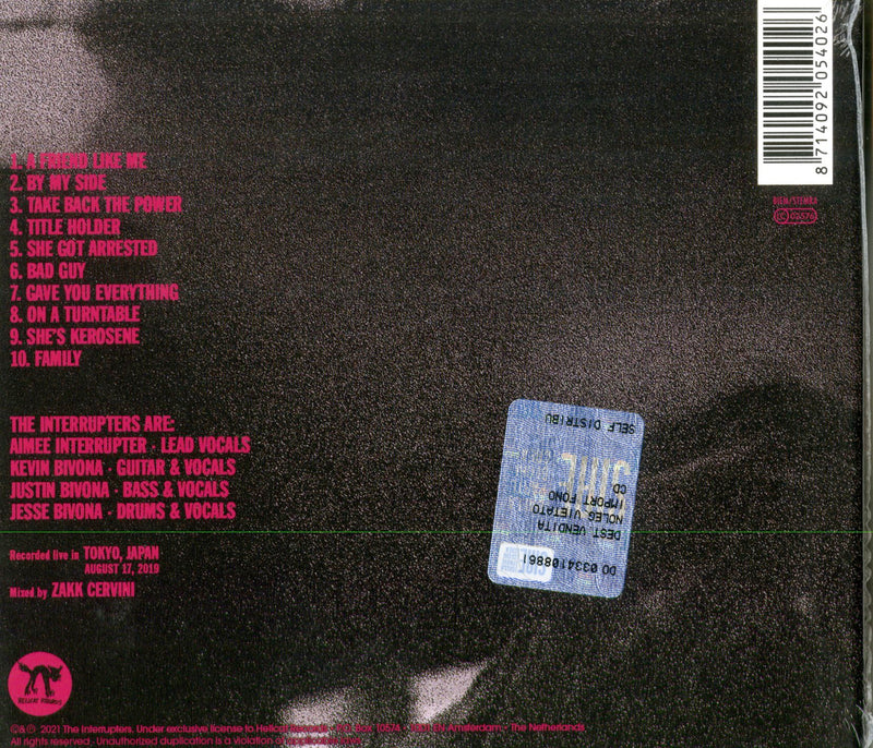 Interrupters The - Live In Tokyo Cd 8714092054026