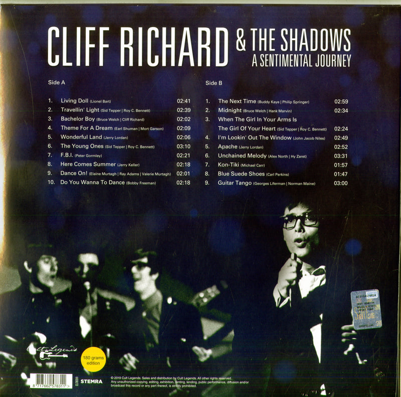 Richards Cliff & The Shadows - A Sentimental Journey Lp 8717662578311