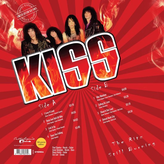 Kiss - Ritz Still Burning (Redvinyl) Lp 8717662584749