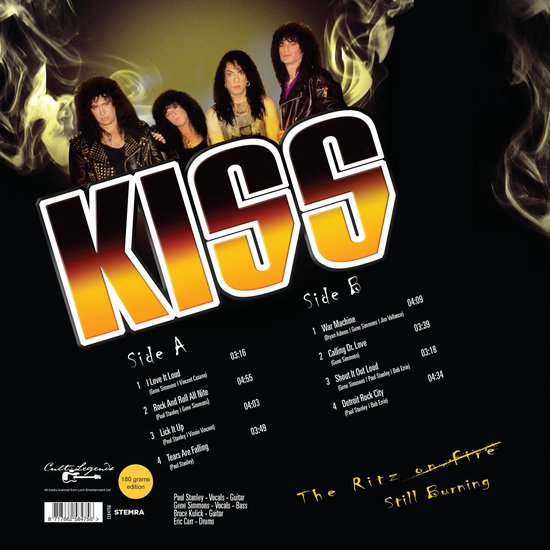 Kiss - Ritz Still Burning Lp 8717662584756