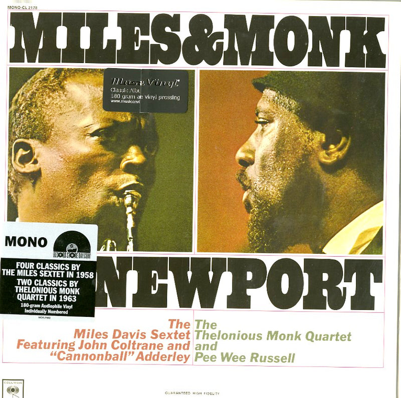 Davis Miles,Monk Thelonius - Miles & Monk At Newport (Mono 180Gr.)