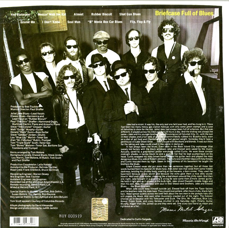 Blues Brothers The - Briefcase Full Of Blues (Ltd.Ed.Colo.Vynil 180Gr.) Lp 8718469537266