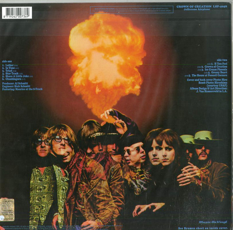 Jefferson Airplane - Crown Of Creation (180 Gr.Hq Vinyl Including Insert 50Th Anniversary) Lp 8719262007369