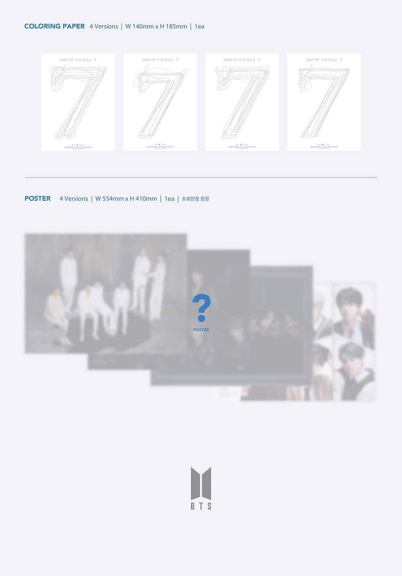 Bts - Map Of The Soul: Seven (Cd+PhotoÂ Book, PhotoÂ Card,Â Postcard,Â Sticker + Poster) CD 8809440339532