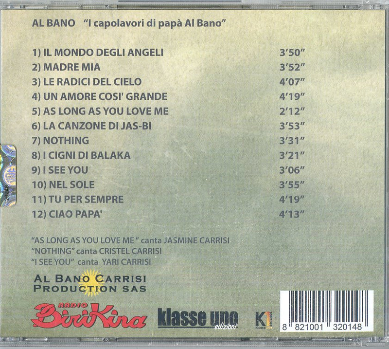 Al Bano - I Capolavori Di Papa' Albano Cd 8821001320148