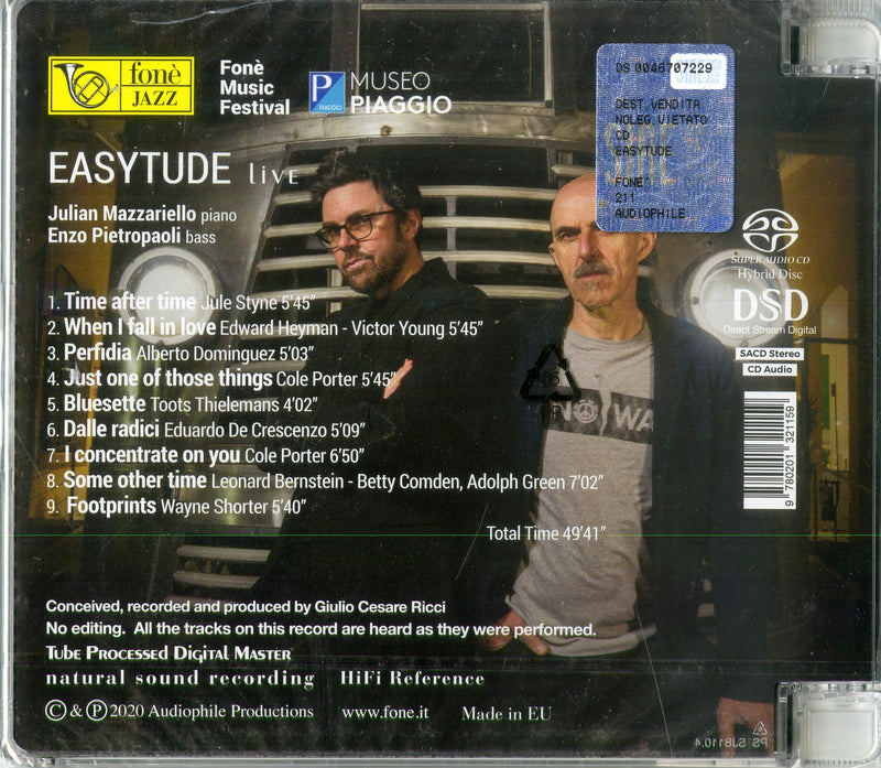 Mazzariello Julian, Pietropaoli Enzo - Easytude Lice (Sacd) Cd 9780201321159