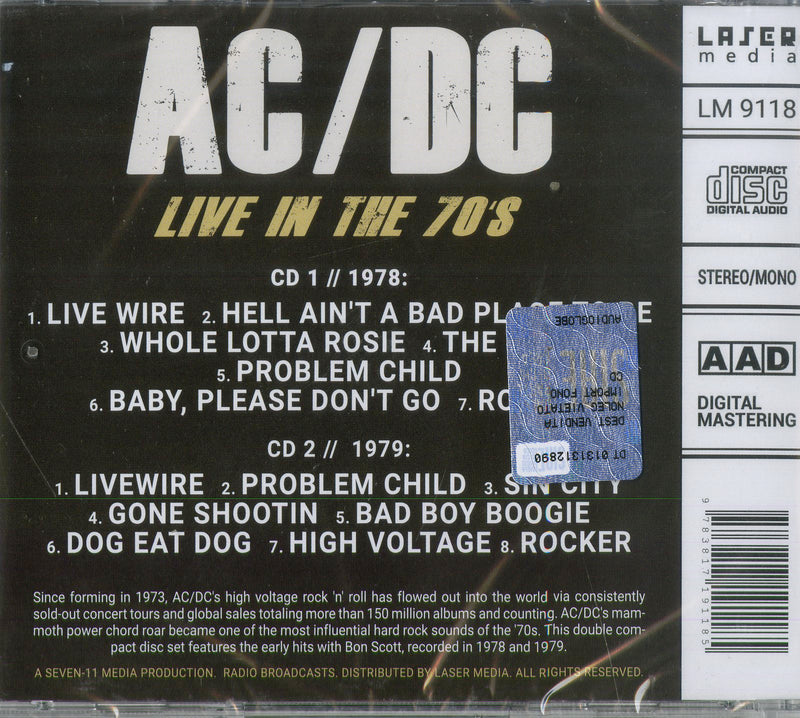 Ac/Dc - Live In The 70'S Cd 9783817191185