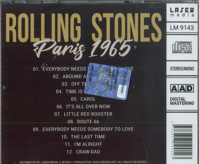 Rolling Stones The - Paris 1965 Radio Broadcast Cd 9783817199143