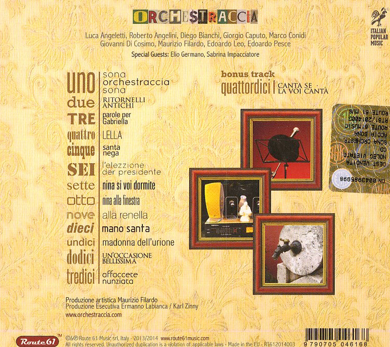 Orchestraccia - Sona Orchestraccia Sona (Reissue W/Bonus Track) Cd 9790705046168