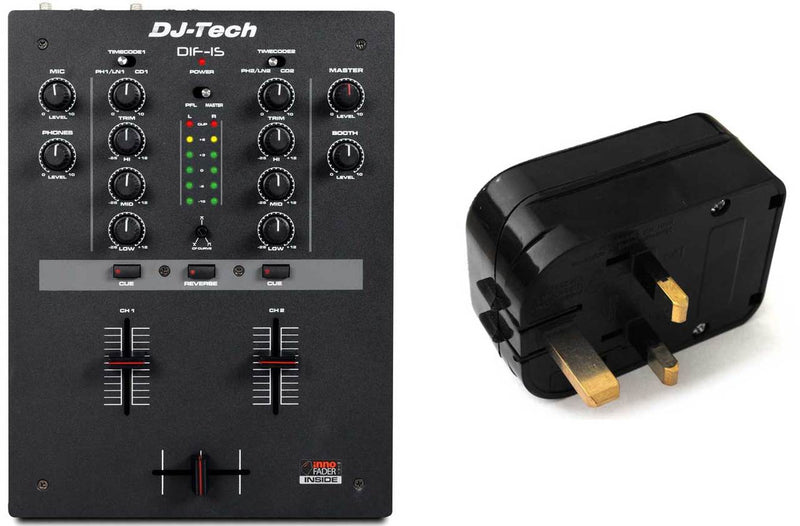 DJ-Tech DIF-1S - + UK Adapter