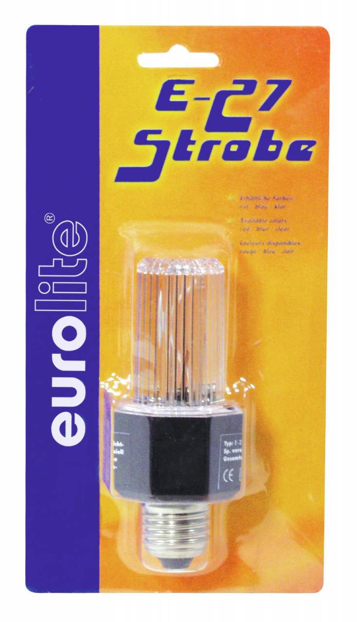 Eurolite Strobo per presa E27. trasparente