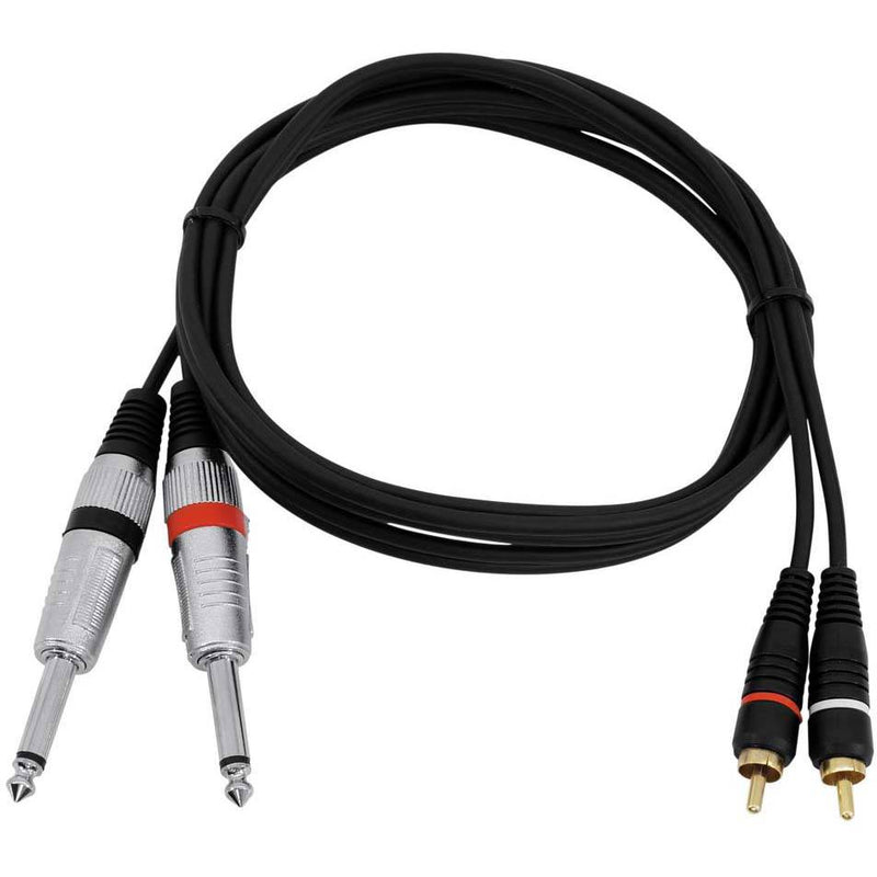 Omnitronic Cavo - 2x 6.3 Jack - RCA - 1.5 m