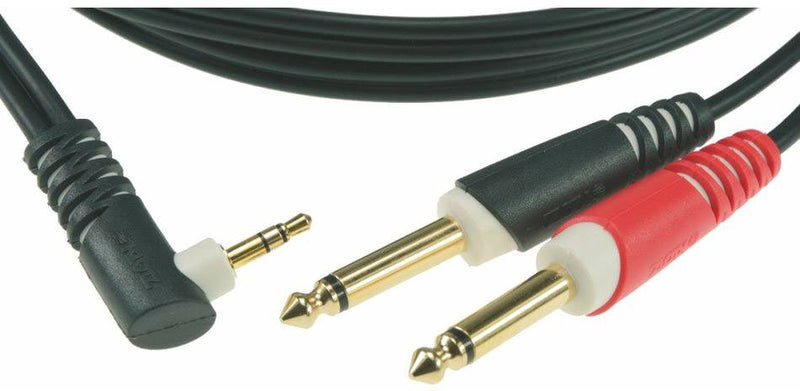 Klotz AY5A0100 - 2x 6,3 jack - 3,5mm angolo jack - 1m