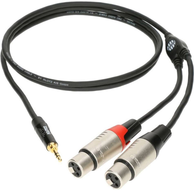 Klotz KY8-180 - 2x XLR (f) - mini jack - 1.8m