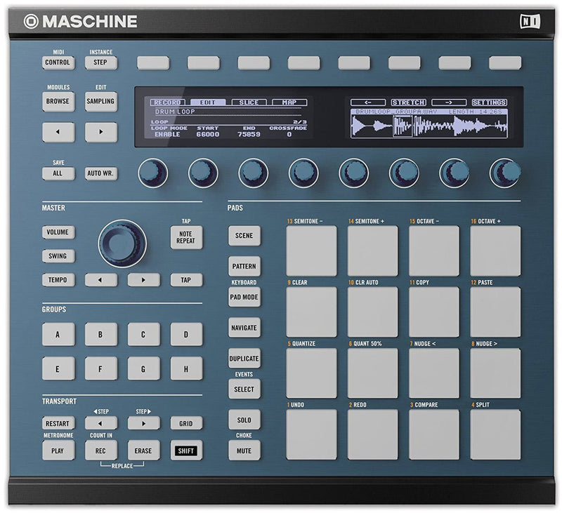 Native Instruments Custom Kit Maschine MK2 - Steel Blue