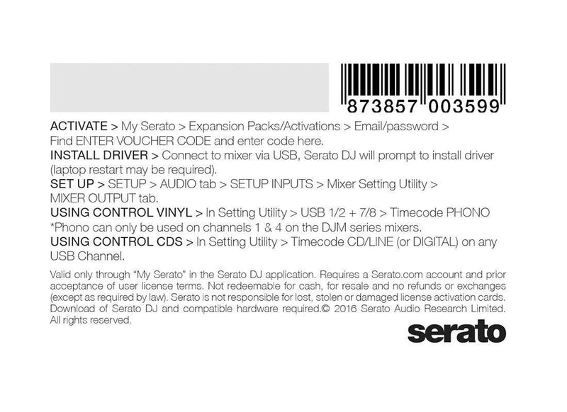 Serato DVS (scratchcard)