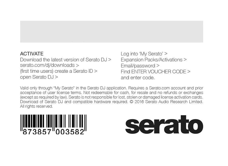 Serato FX-Kit (scratchcard)