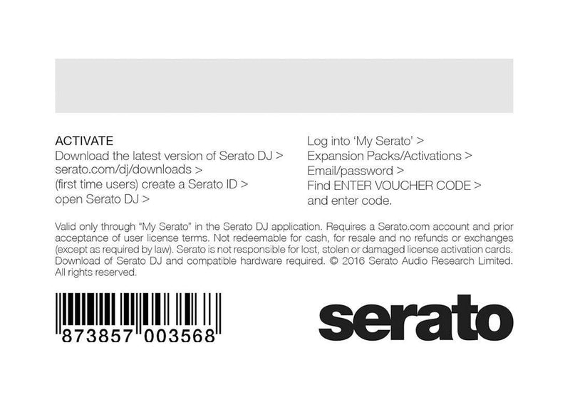 Serato Video (scratchcard)