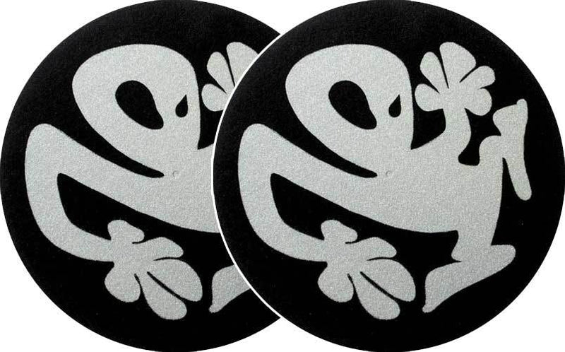 2x Slipmats - Plasticman - nero-argento