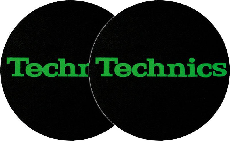 2x Slipmats Technics Logo - verde