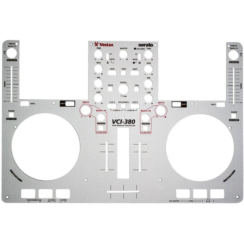 Vestax VCI 380 Faceplate - argento