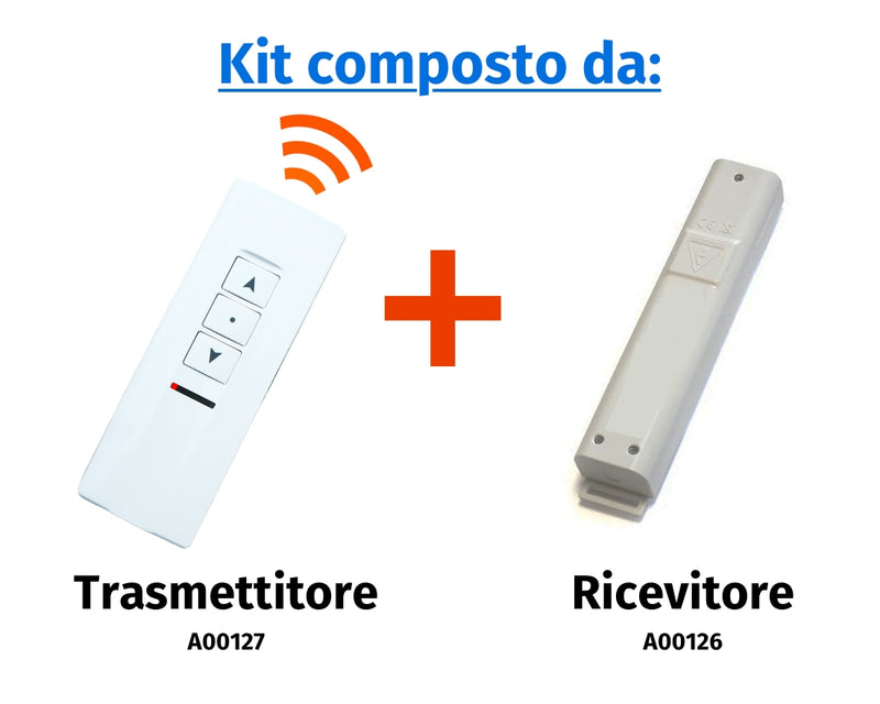 Comando radio a distanza "Premium" ad 1 canale e 3 pulsanti