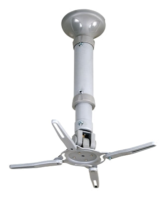 Supporto a soffitto per videoproiettore "Basic", universale, regolabile da 42/53cm (bianco)