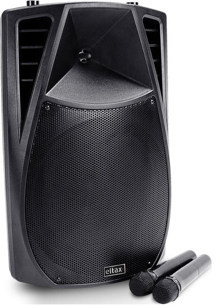 Sistema audio portatile con Bluetooth e microfono Wireless Eltax "Voyager 12 BT", 350W (nero)