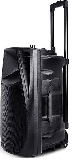 Sistema audio portatile con Bluetooth e microfono Wireless Eltax "Voyager 12 BT", 350W (nero)