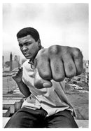 Muhammad Alì pugno louisville pugno sx poster 35 x 50
