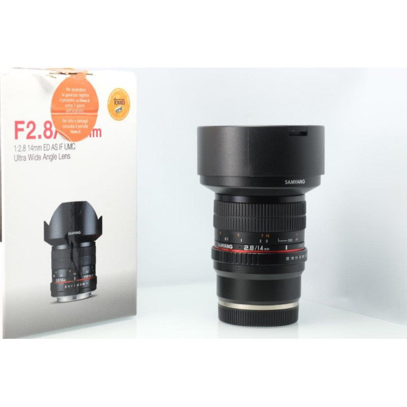 SAMYANG 14MM F2,8 ED AS IF PER SONY E - USATO - USED