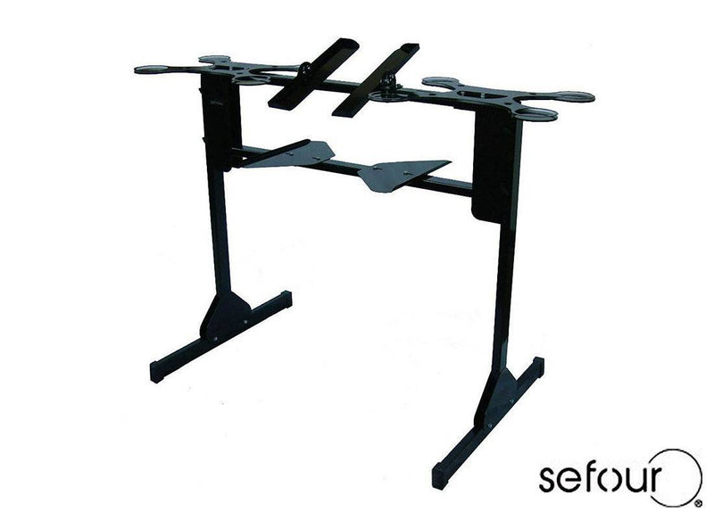 Sefour Supporto Attrezzatura DJ Console per Equipment X25 nero