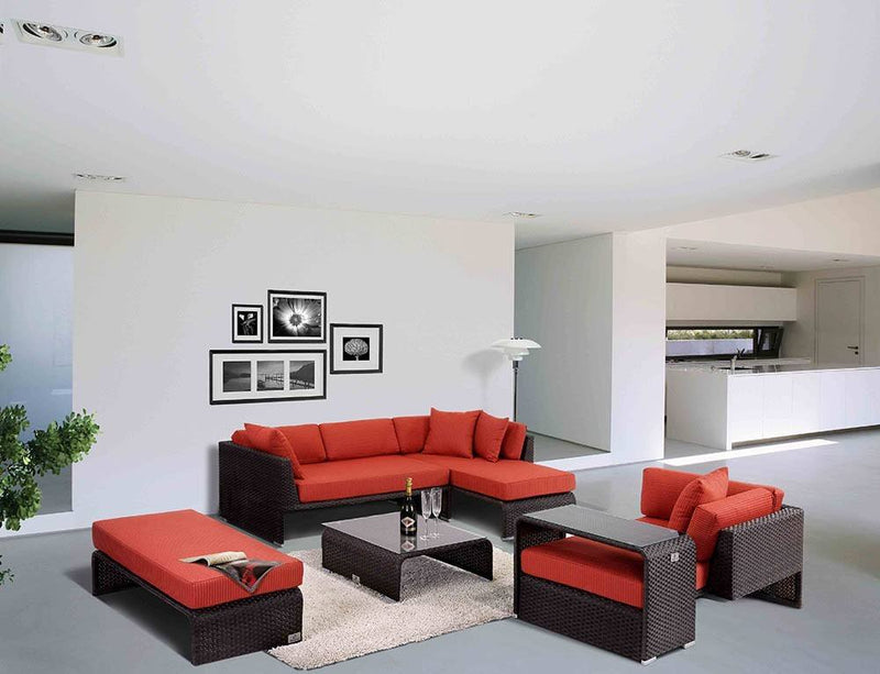 Nikki Garden Sofa Set Barcelona - marrone