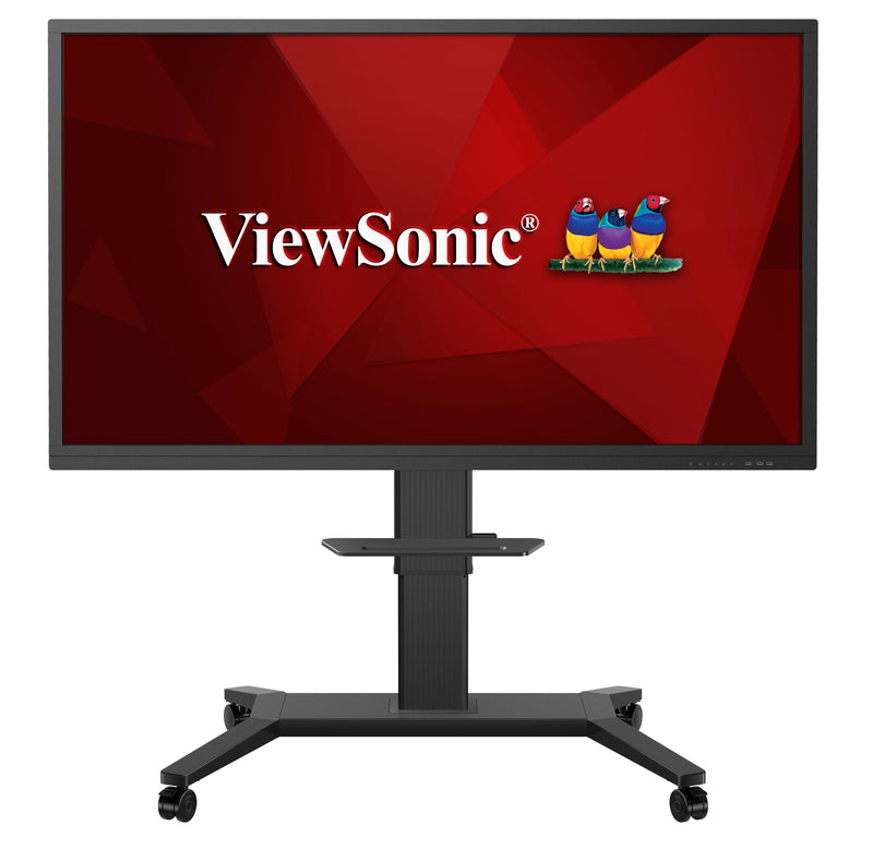 Carrello motorizzato Viewsonic VB-STND-003 ad altezza e inclinazione regolabile per monitor con portata 100kg e VESA fino a 800x600mm, nero