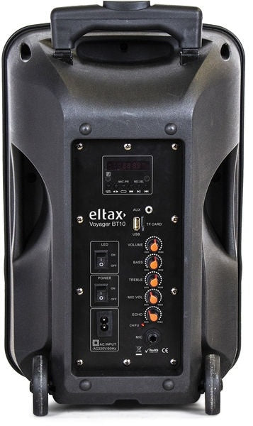 Sistema audio portatile con Bluetooth e microfono Wireless Eltax "Voyager 10 BT", 250W (nero)