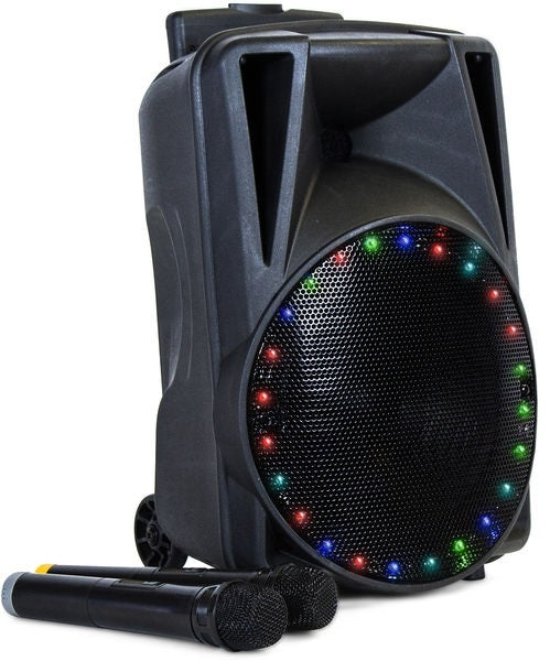 Sistema audio portatile con Bluetooth e microfono Wireless Eltax "Voyager 10 BT", 250W (nero)